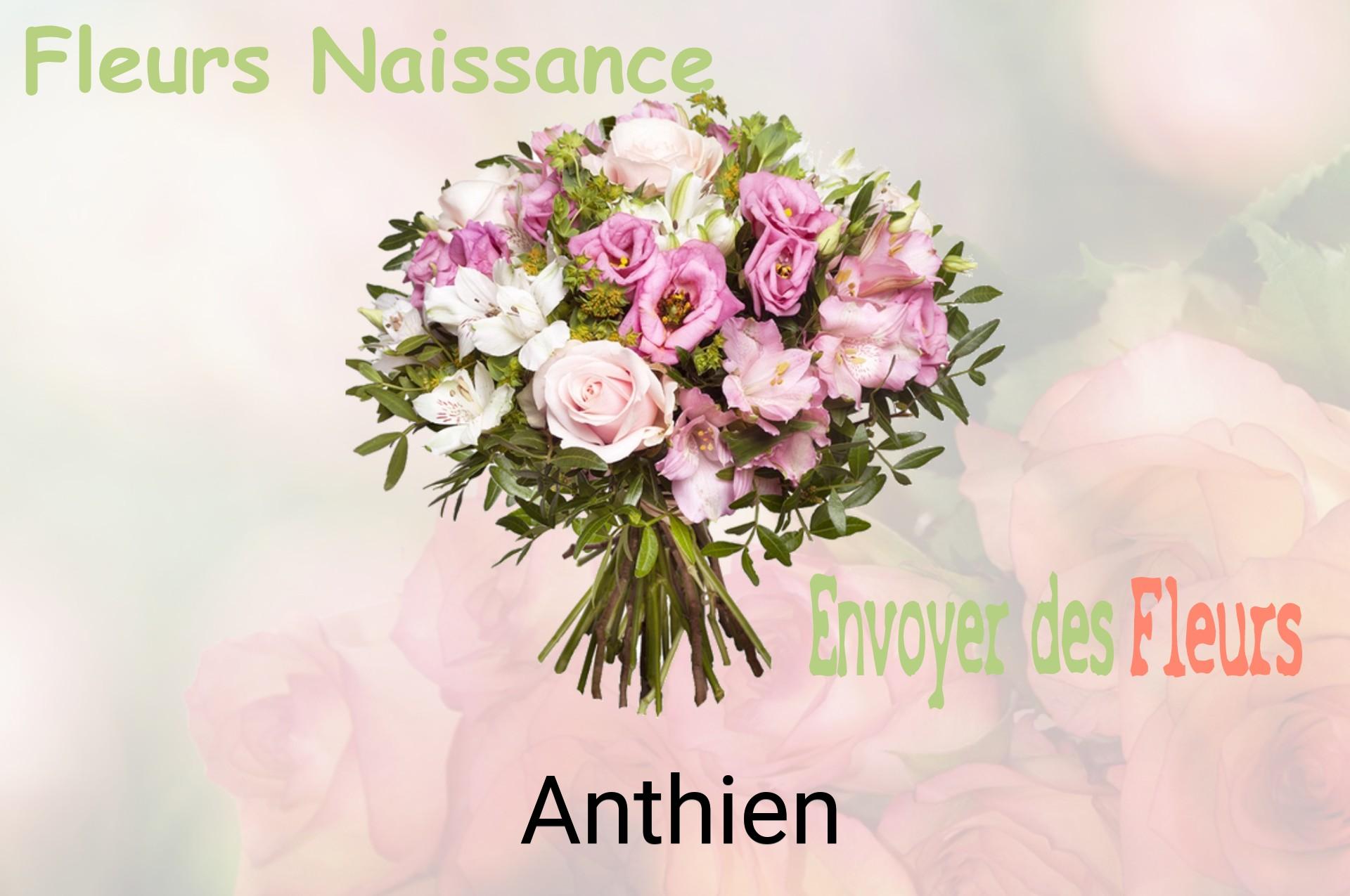 Bouquet de fleurs de naissance livré à Anthien
